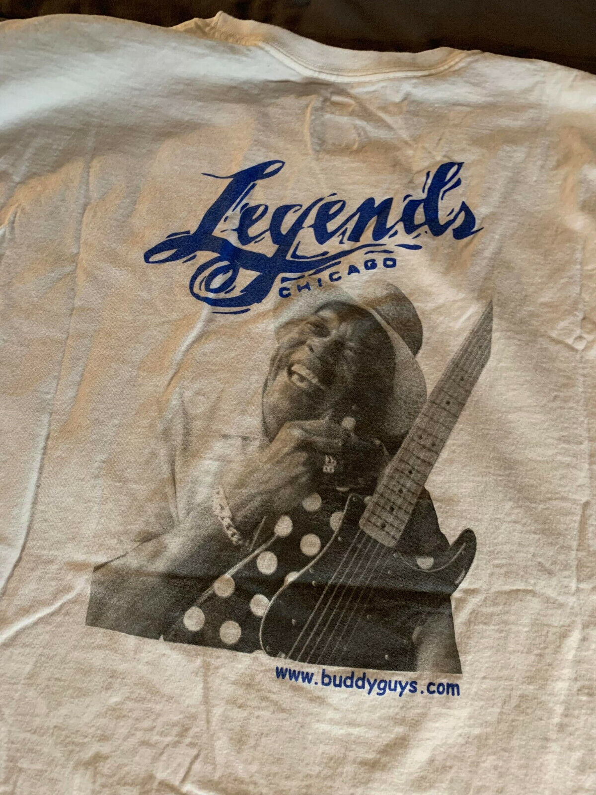 Buddy Guy Men's Size Xl White Legends Chicago T-shirt Tee Nice! Fast Ship!