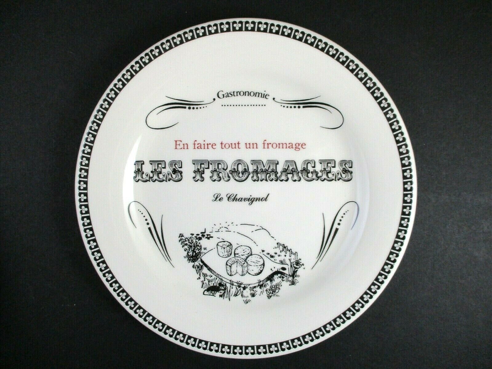 Gien Gastronomie Cheese Plate - 6 1/2"   "le Chavignol"  1308e