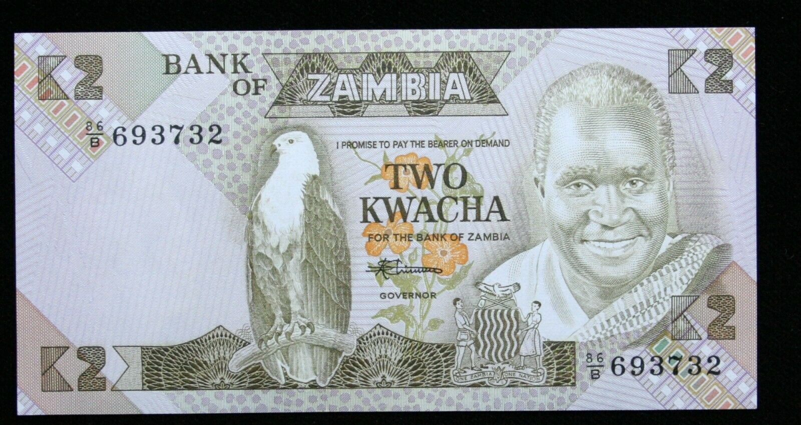 Banknote Zambia 2 Kwacha