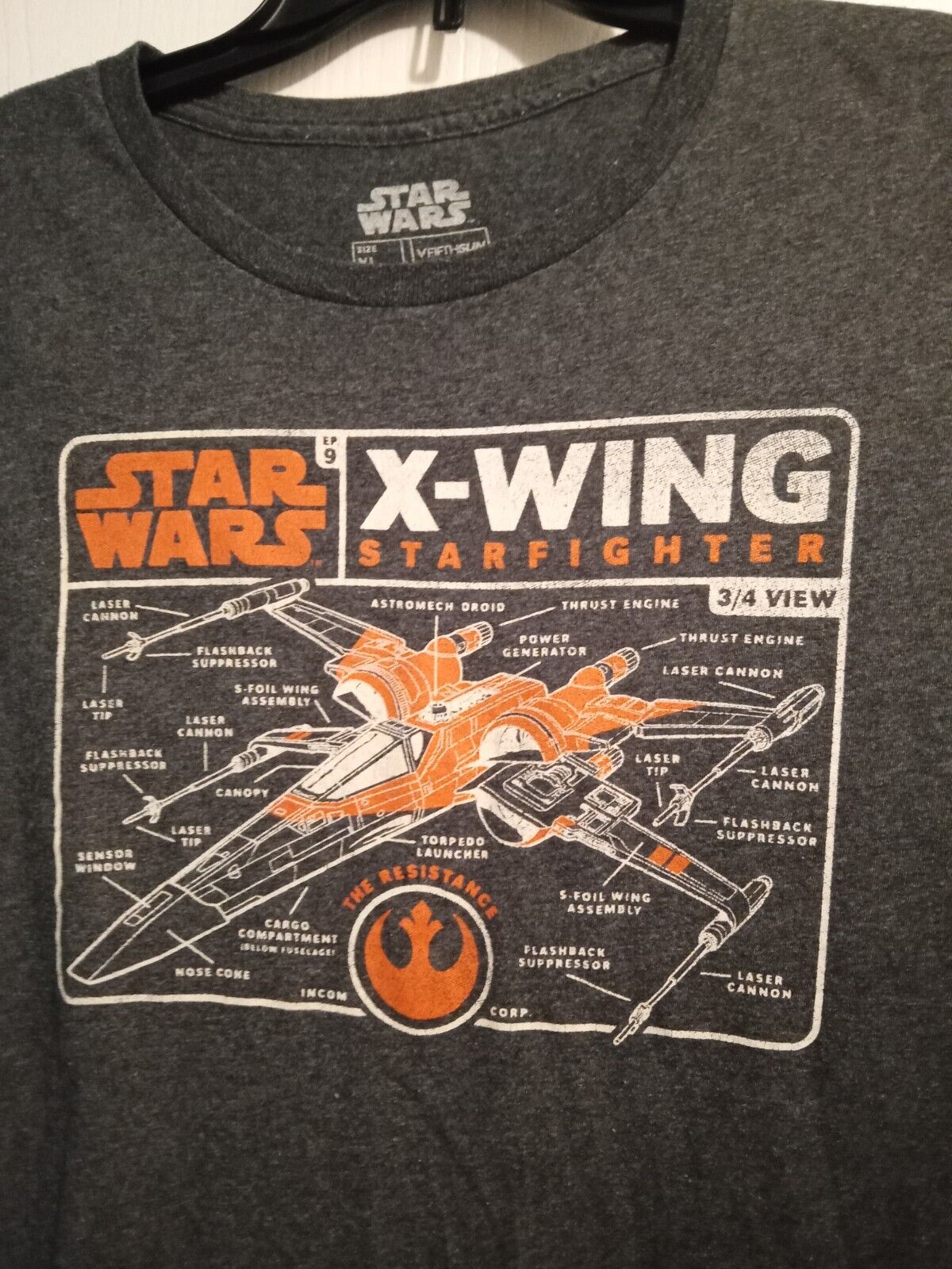Star Wars X-wing Shirt Size X-l