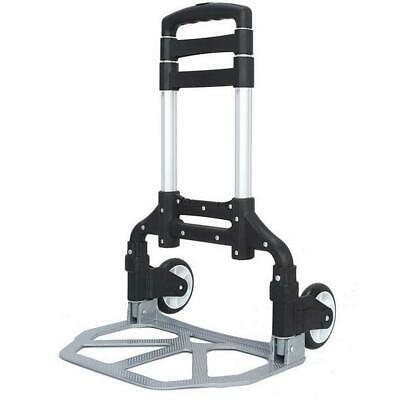 170 Lbs Aluminium Luggage Cart Folding Dolly Push Truck Hand Collapsible Trolley